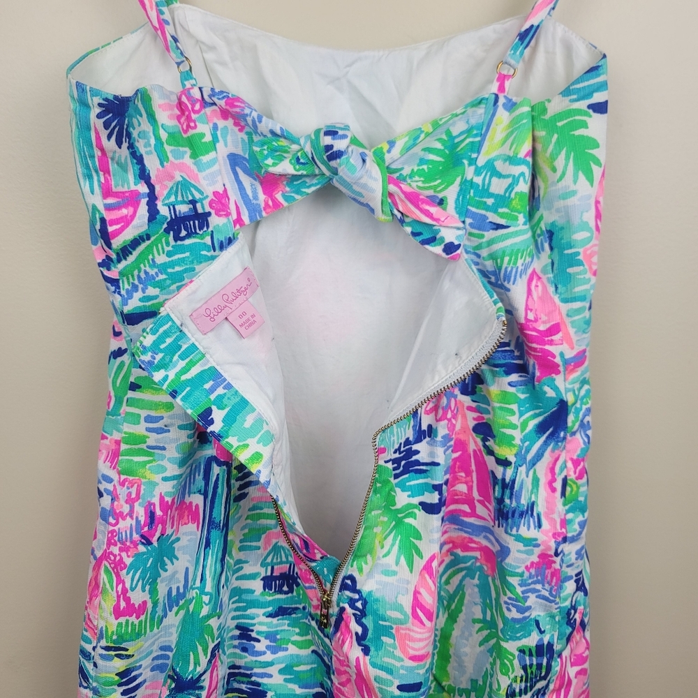 Lilly Pulitzer Shelli Tie Back Dress size 00 - Picture 9 of 9
